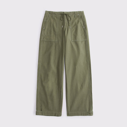 Abercrombie 100% Cotton Low Rise Ultra Loose Weekender Pant