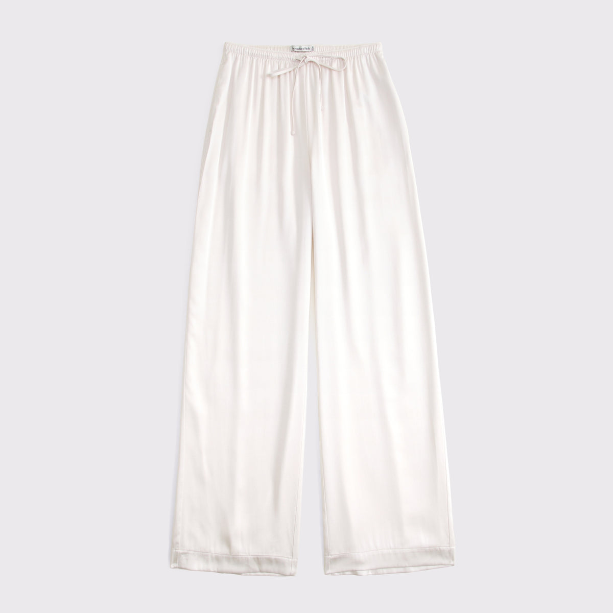 Abercrombie A&F Gemma Satin Wide Leg Pull-On Pant