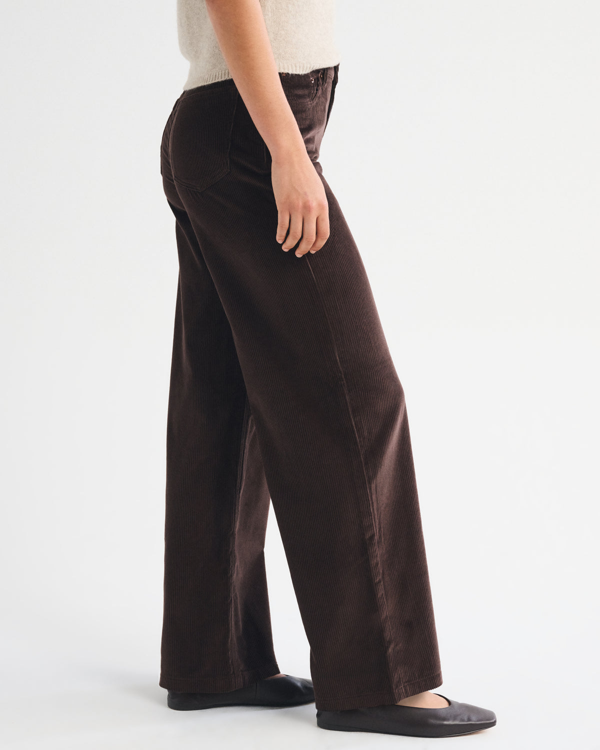 Abercrombie Corduroy High Rise Wide Leg Pant
