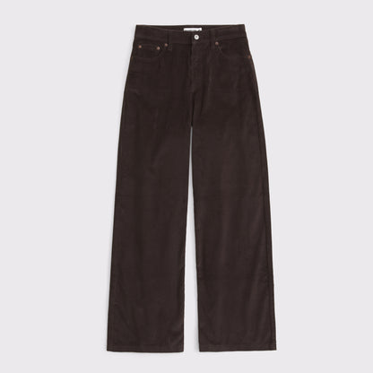 Abercrombie Corduroy High Rise Wide Leg Pant