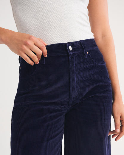 Abercrombie Corduroy High Rise Wide Leg Pant