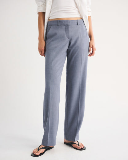 Abercrombie Low Rise Tailored Straight Leg Pant