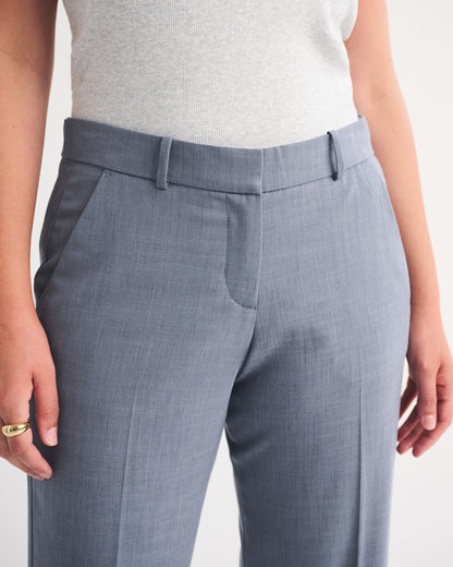 Abercrombie Curve Love Low Rise Tailored Straight Leg Pant