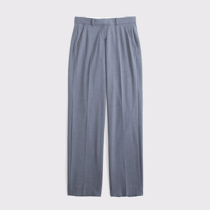 Abercrombie Curve Love Low Rise Tailored Straight Leg Pant