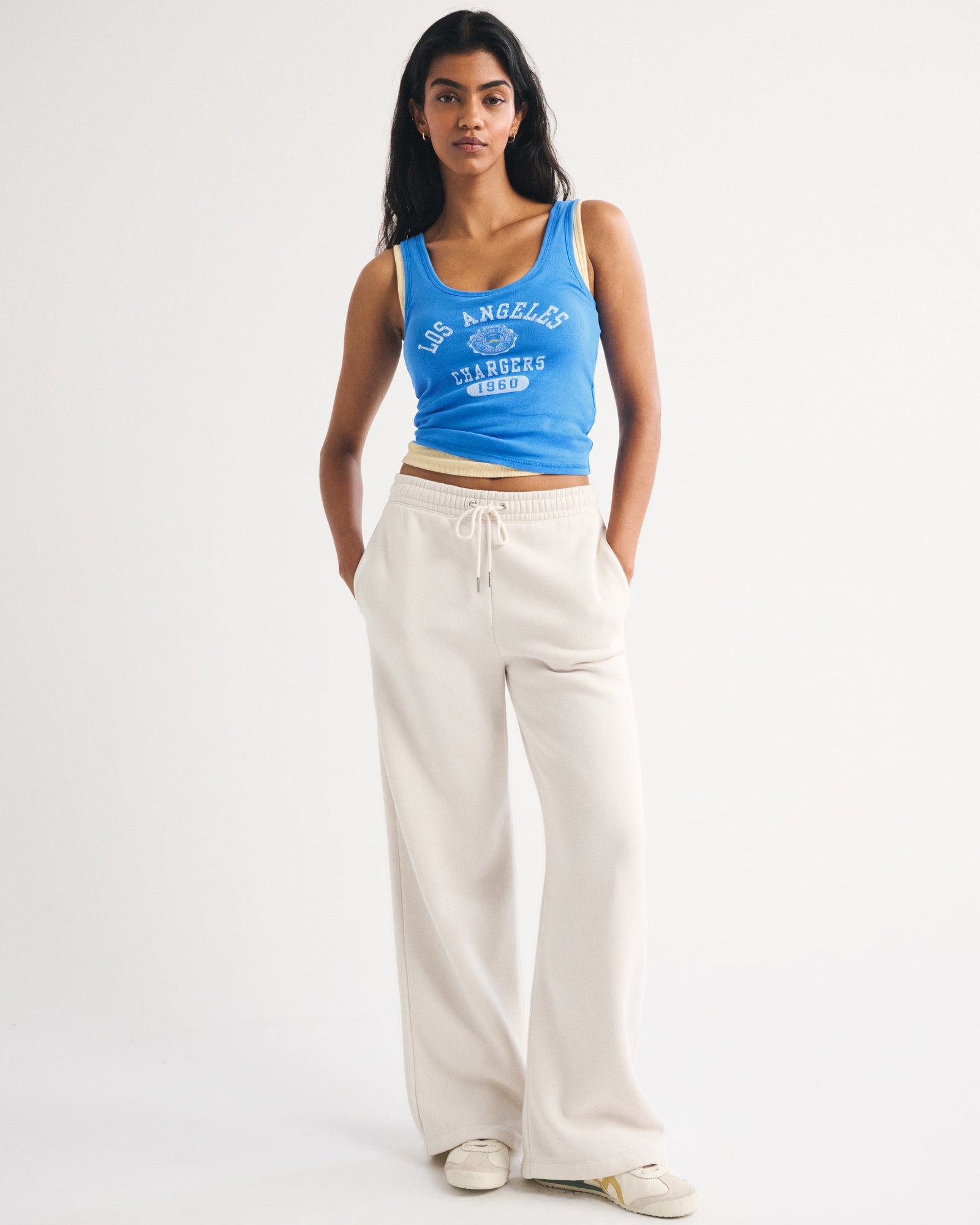 Abercrombie Los Angeles Chargers Scoopneck Tank