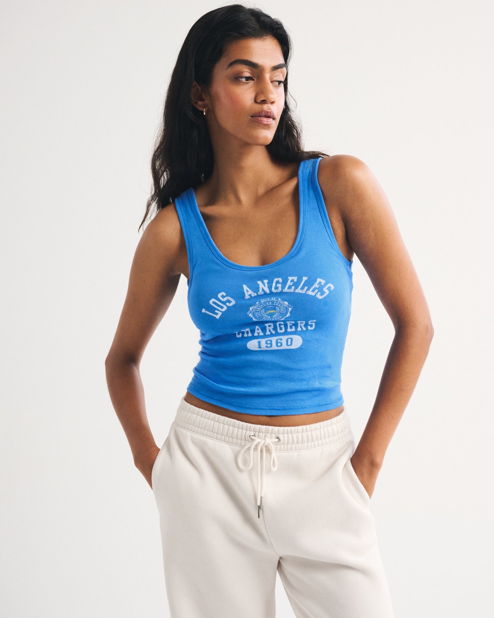 Abercrombie Los Angeles Chargers Scoopneck Tank