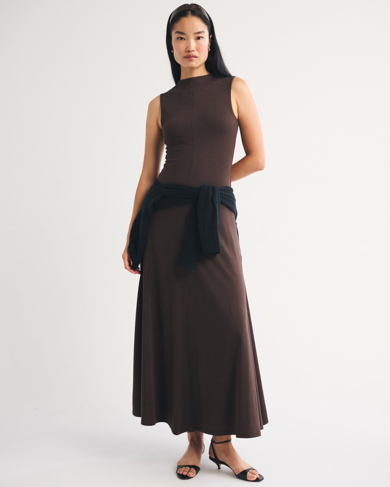 Abercrombie Mock Neck Knit Maxi Dress