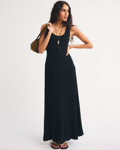 Abercrombie Pleated Maxi Sweater Dress