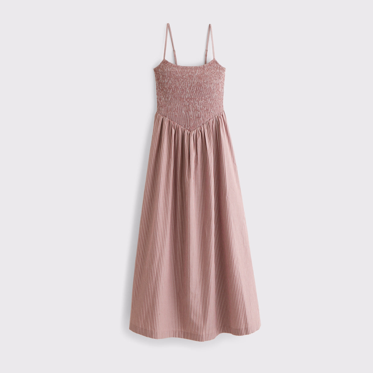 Abercrombie A&F Sydney Smocked Dipped-Waist Midi Dress