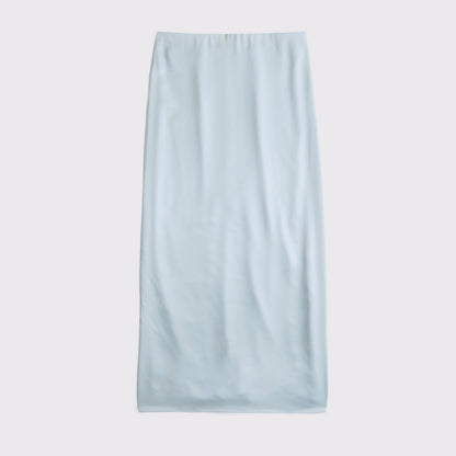 Abercrombie Mid Rise Satin Maxi Set Skirt