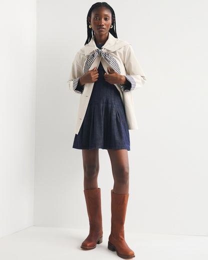Abercrombie High Neck Chambray Mini Dress