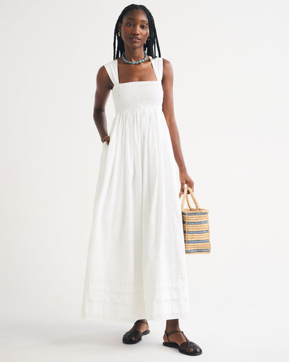 Abercrombie 100% Cotton A&F Sydney Smocked Maxi Dress