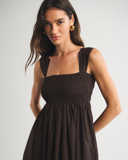 Abercrombie 100% Cotton A&F Sydney Smocked Maxi Dress