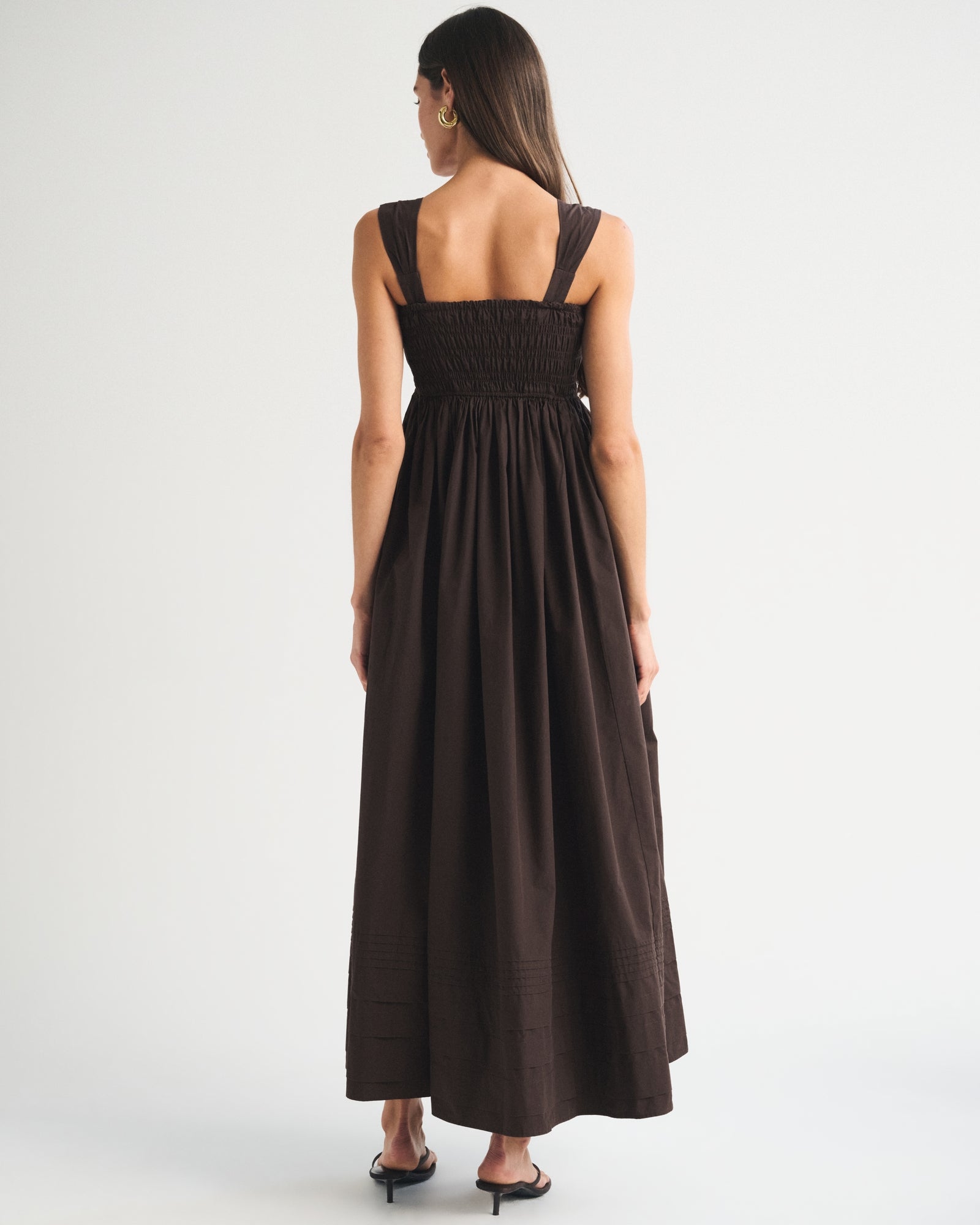 Abercrombie 100% Cotton A&F Sydney Smocked Maxi Dress