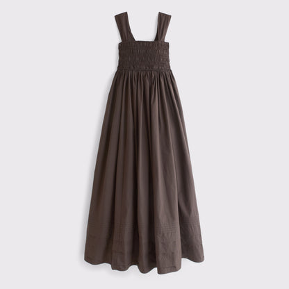 Abercrombie 100% Cotton A&F Sydney Smocked Maxi Dress