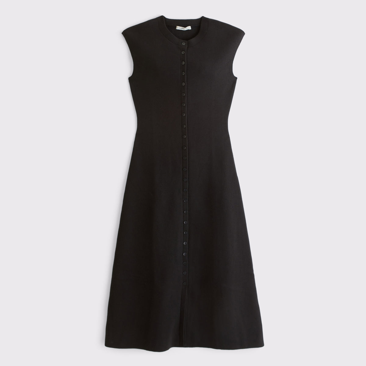 Abercrombie Short-Sleeve Button-Through Sweater Midi Dress