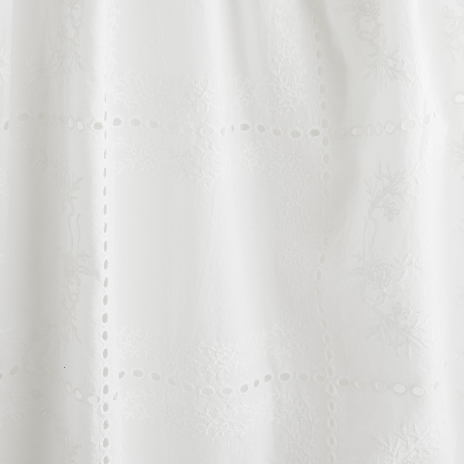Abercrombie 100% Cotton Smocked Eyelet Drop-Waist Midi Dress