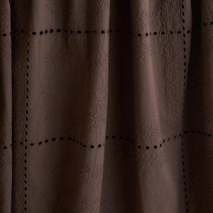 Abercrombie 100% Cotton Smocked Eyelet Drop-Waist Midi Dress