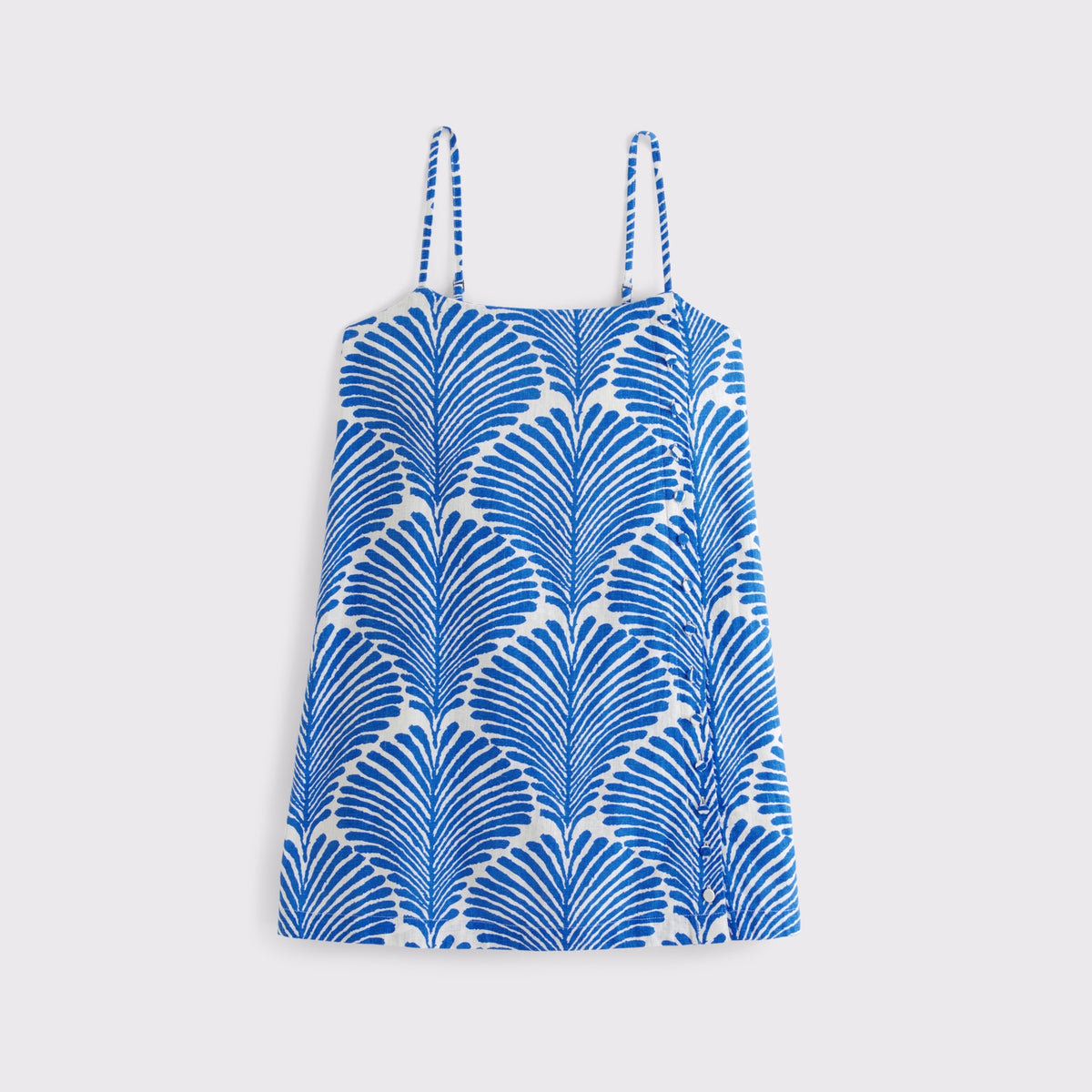 Abercrombie Linen-Blend Button Skort
