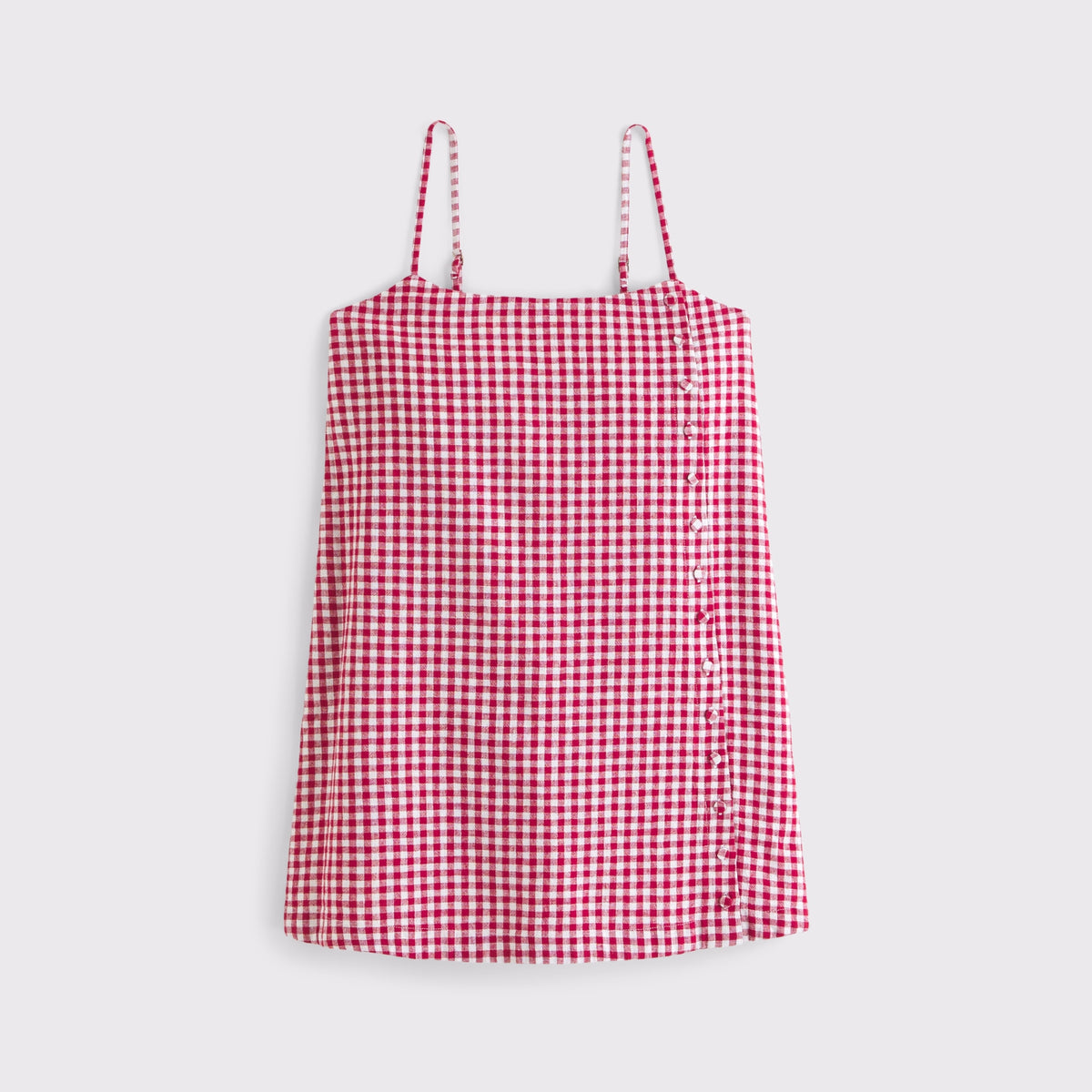 Abercrombie Linen-Blend Button Skort