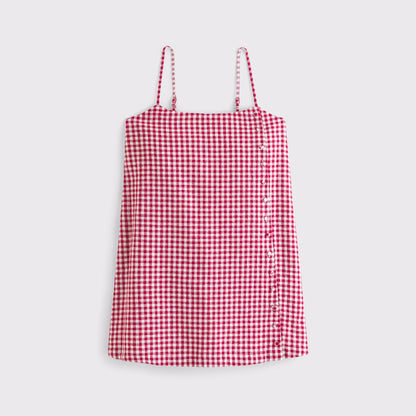 Abercrombie Linen-Blend Button Skort