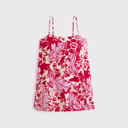 Abercrombie Linen-Blend Button Skort