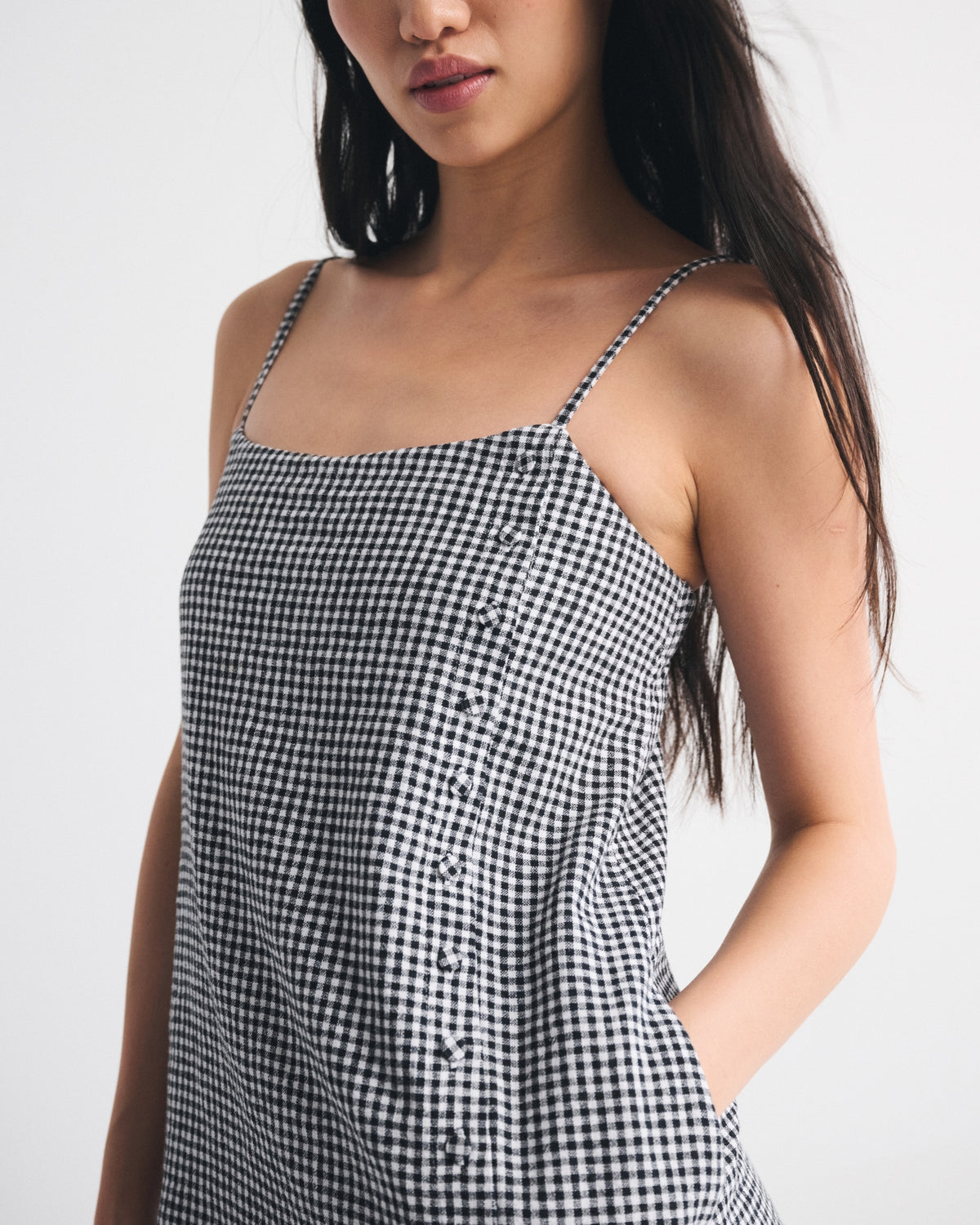 Abercrombie Linen-Blend Button Skort
