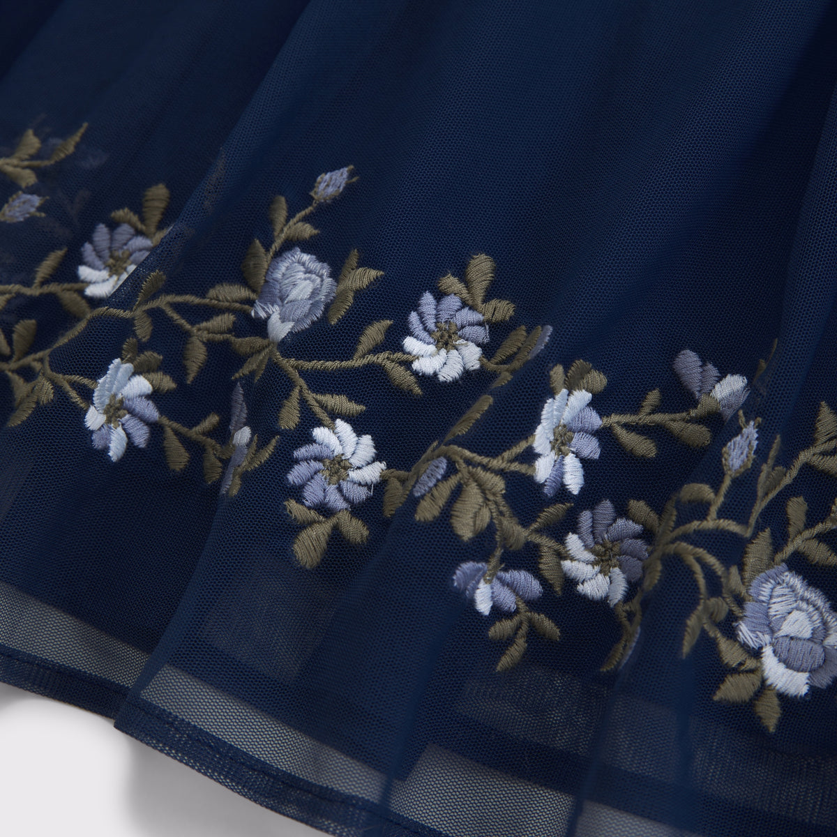 Abercrombie High Rise Embroidered Maxi Set Skirt