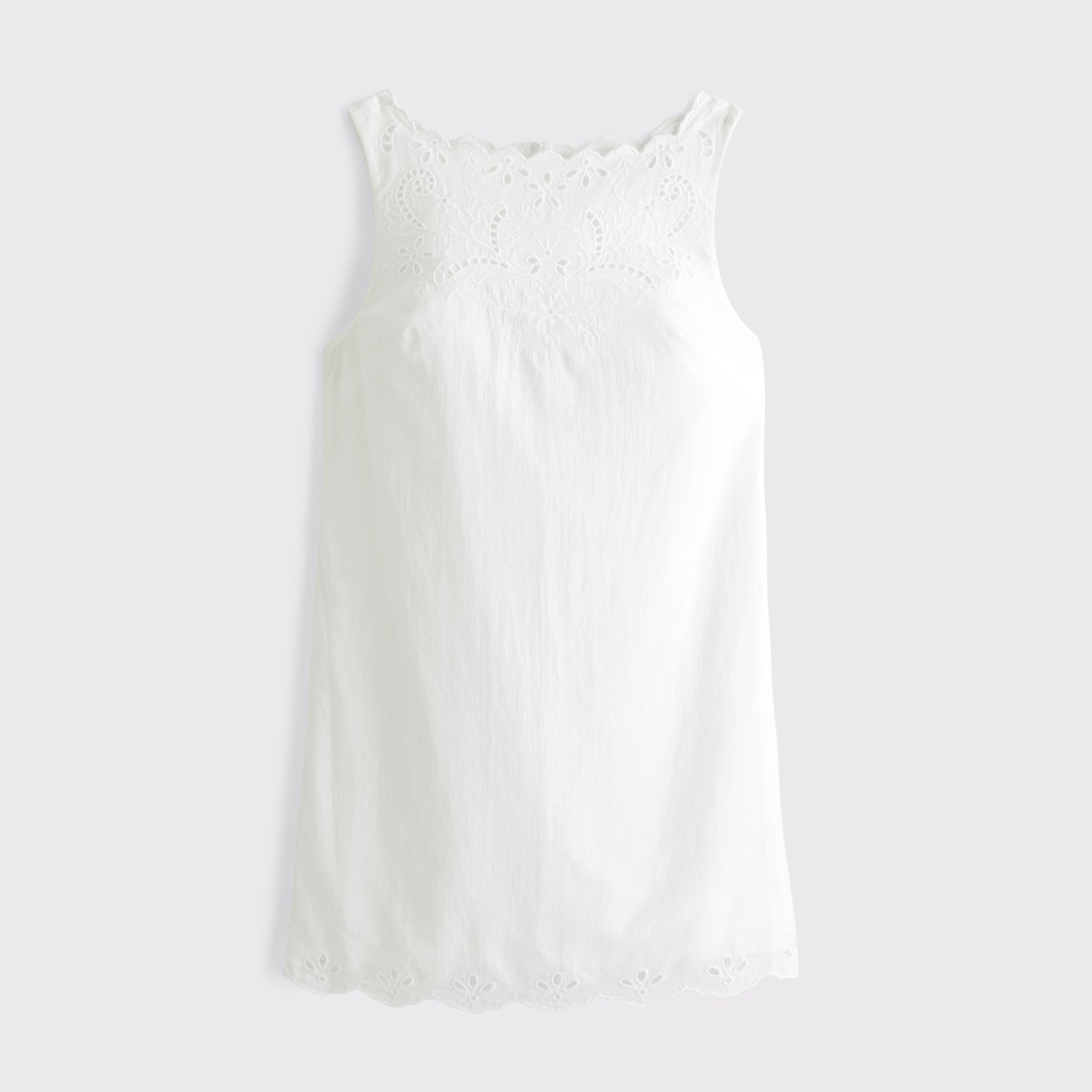 Abercrombie Embroidered High-Neck Mini Dress