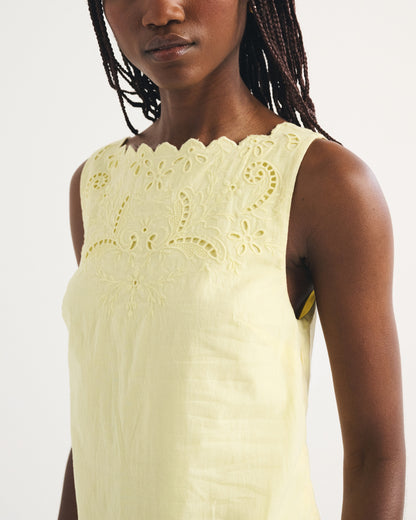 Abercrombie Embroidered High-Neck Mini Dress