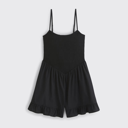 Abercrombie A&F Sydney Smocked Dipped-Waist Romper