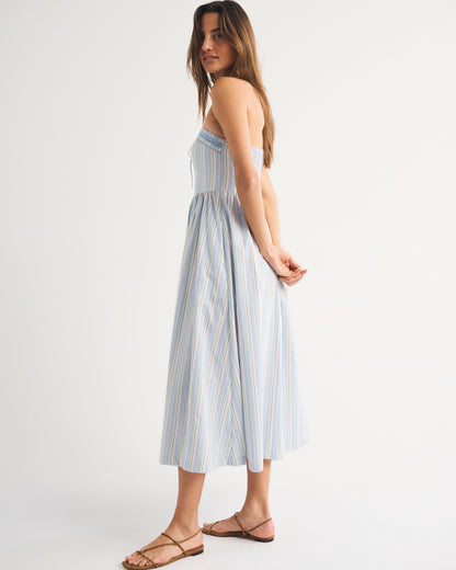Abercrombie A&F Emerson Strapless Midi Dress