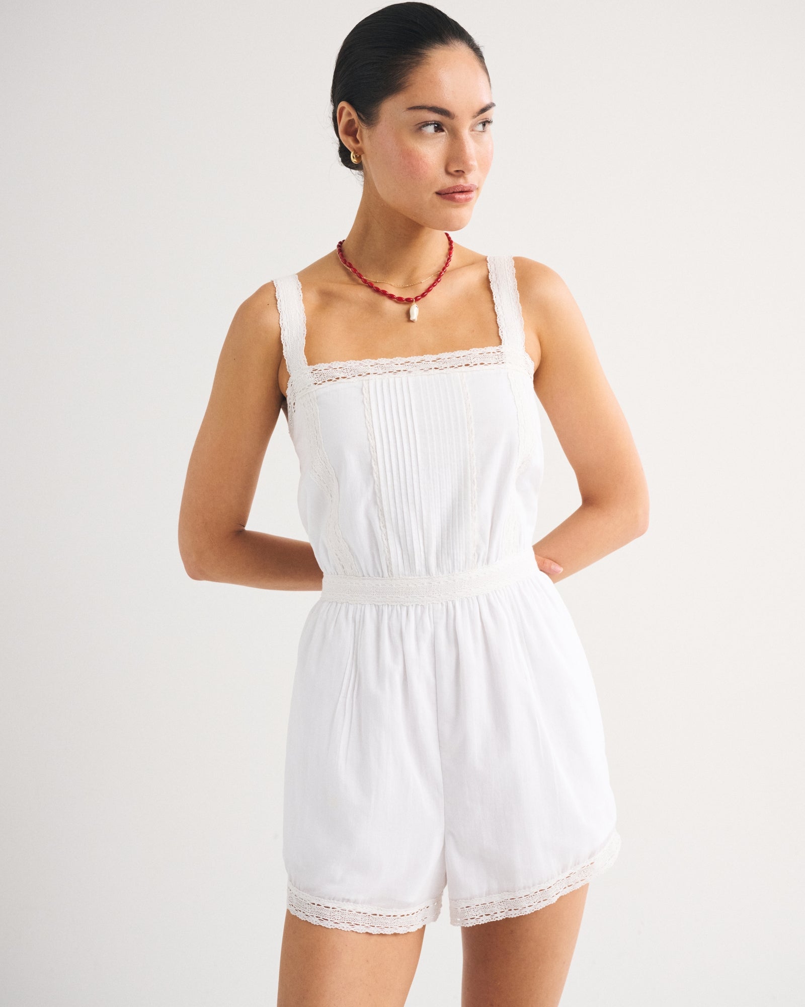Abercrombie Lace-Trim Romper