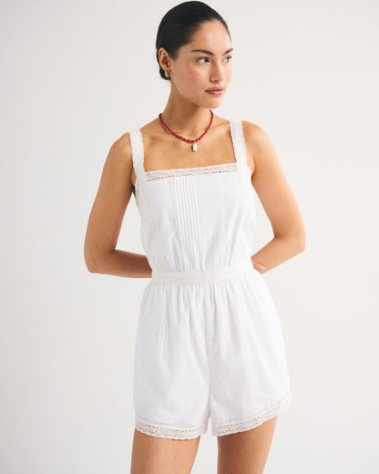 Abercrombie Lace-Trim Romper