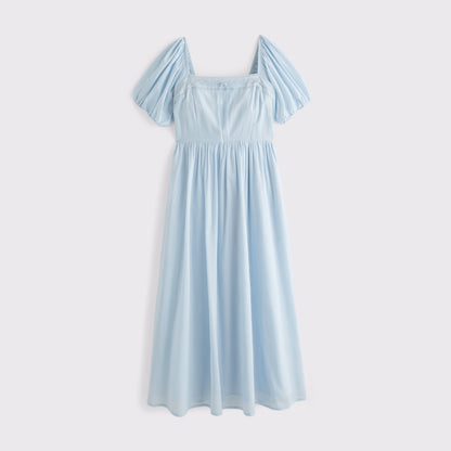 Abercrombie A&F Emerson Puff Sleeve Midi Dress