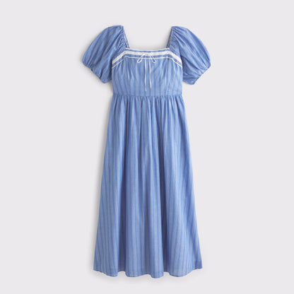 Abercrombie A&F Emerson Puff Sleeve Midi Dress