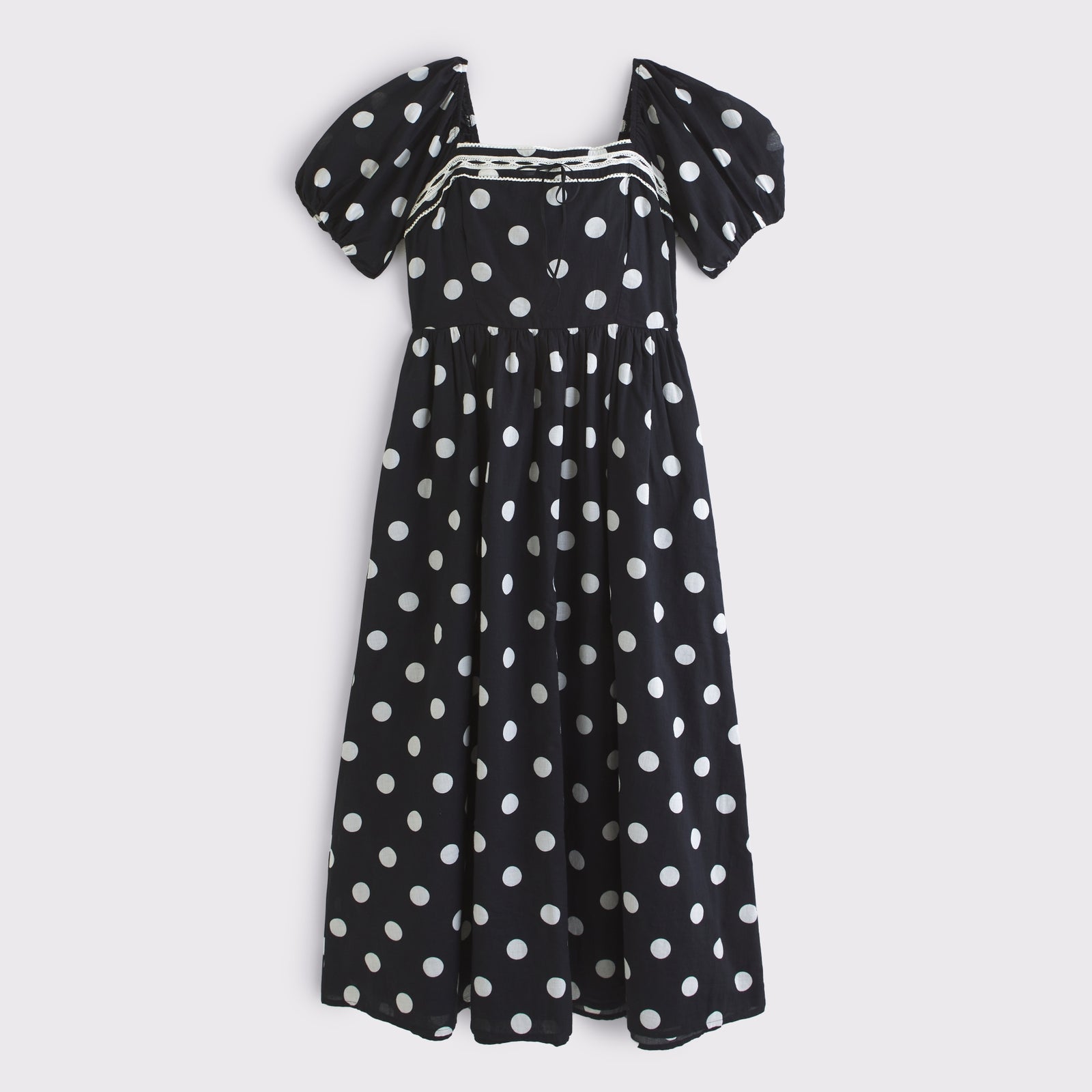 Abercrombie A&F Emerson Puff Sleeve Midi Dress