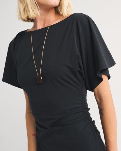 Abercrombie Flutter Sleeve Slash Mini Dress