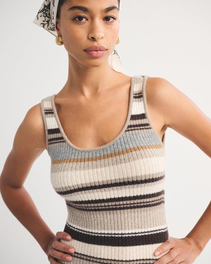 Abercrombie Merino Wool-Blend Scoop Neck Maxi Sweater Dress