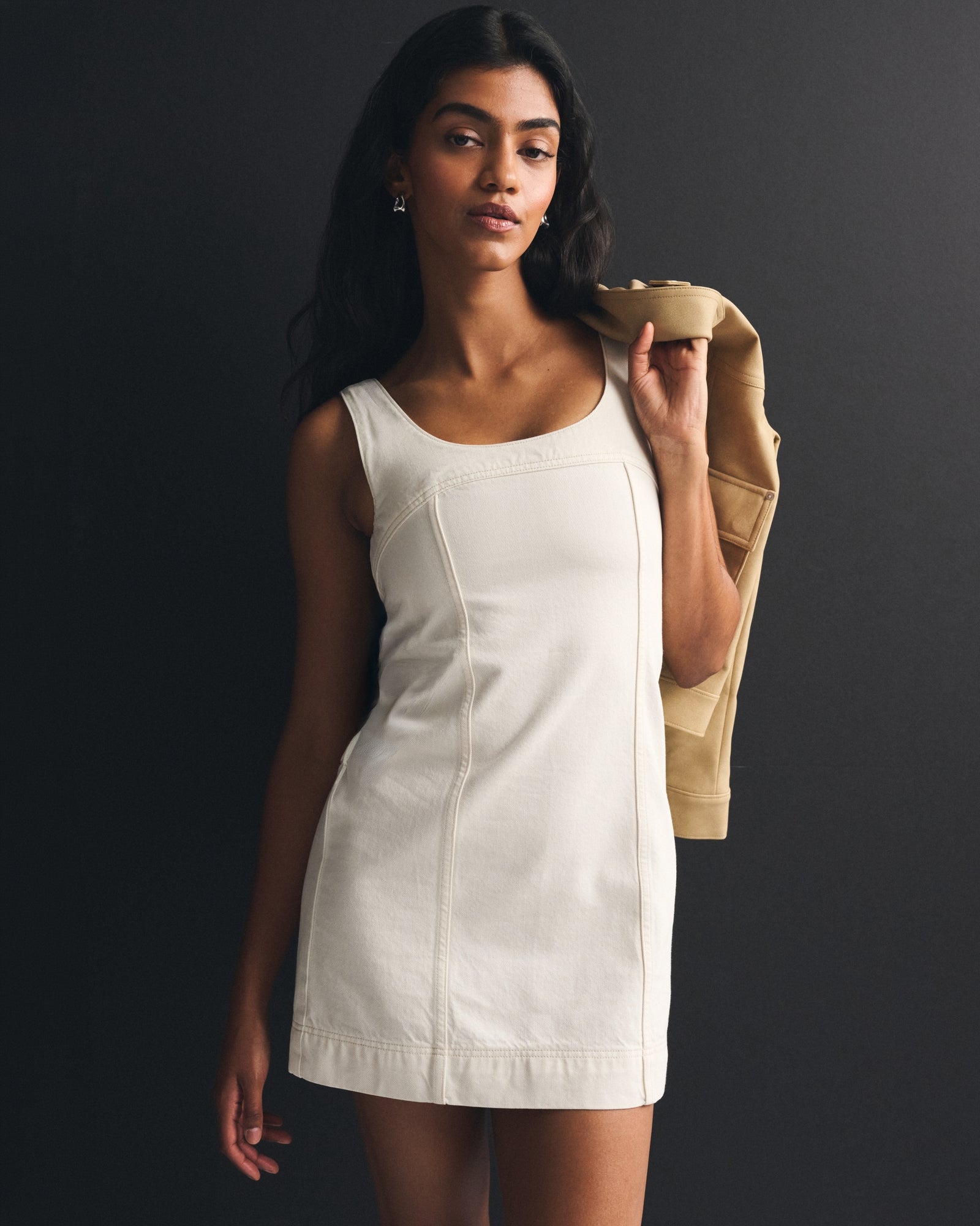 Abercrombie Denim Scoop Neck Mini Dress