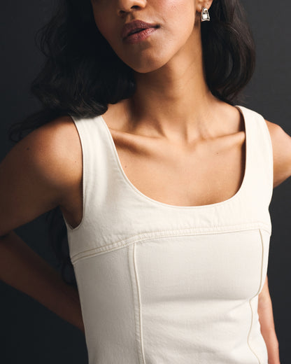 Abercrombie Denim Scoop Neck Mini Dress