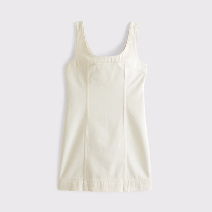 Abercrombie Denim Scoop Neck Mini Dress