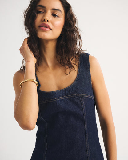 Abercrombie Denim Scoop Neck Mini Dress