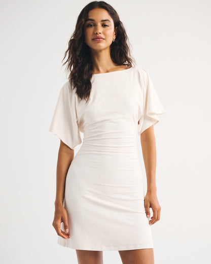 Abercrombie Flutter Sleeve Slash Mini Dress