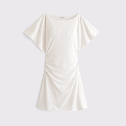 Abercrombie Flutter Sleeve Slash Mini Dress
