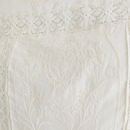 Abercrombie 100% Cotton Lace-Trim Slash Midi Dress