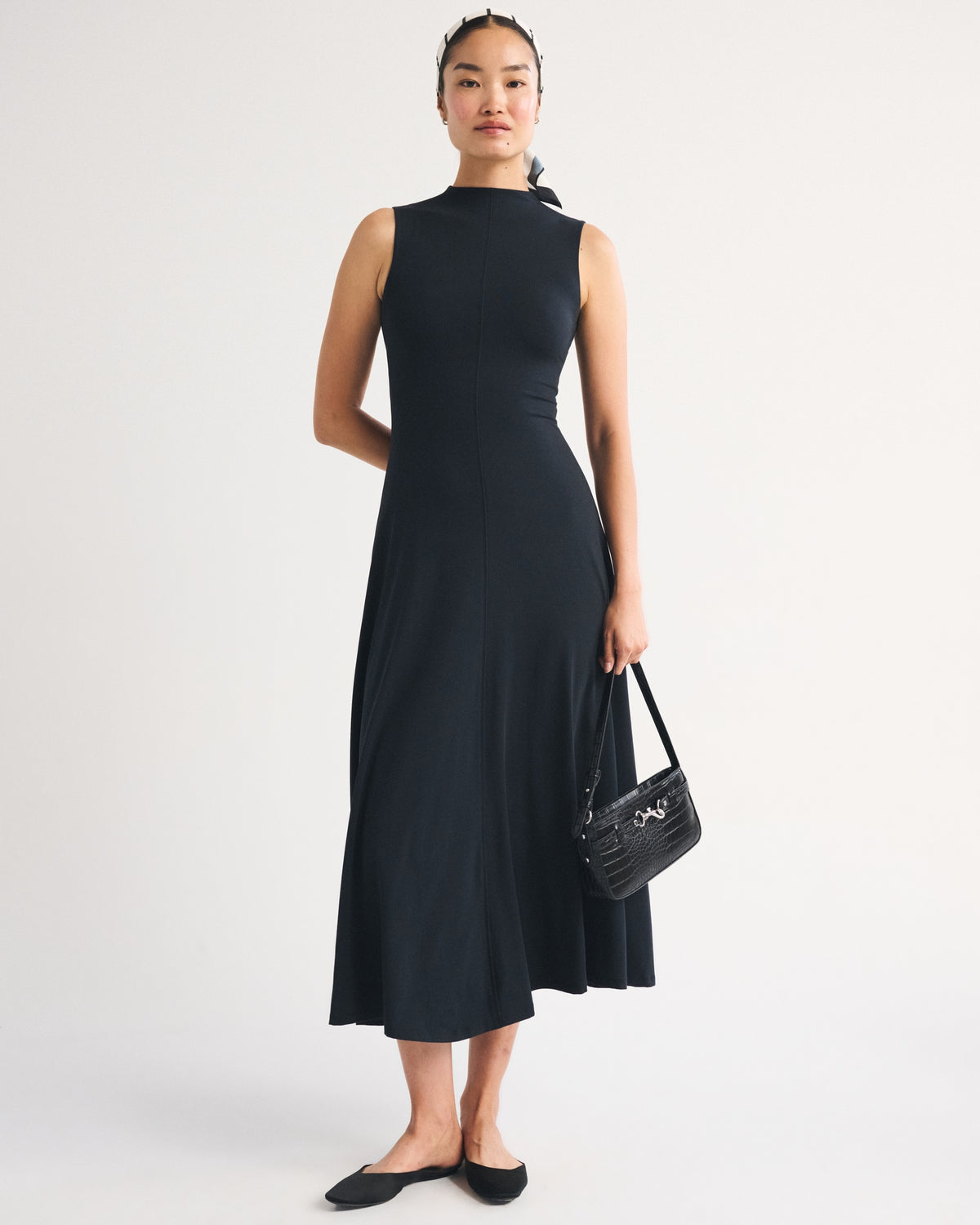 Abercrombie Mock Neck Knit Maxi Dress