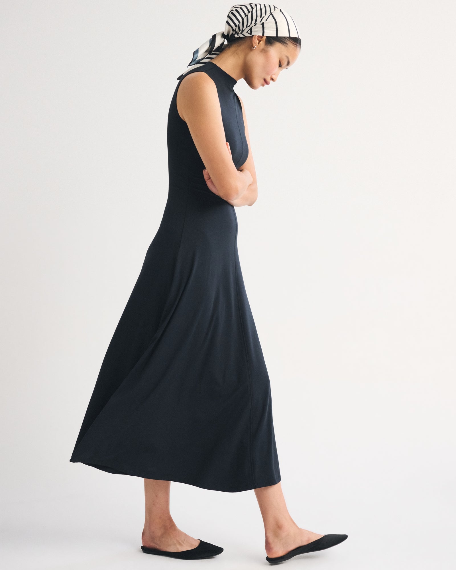 Abercrombie Mock Neck Knit Maxi Dress