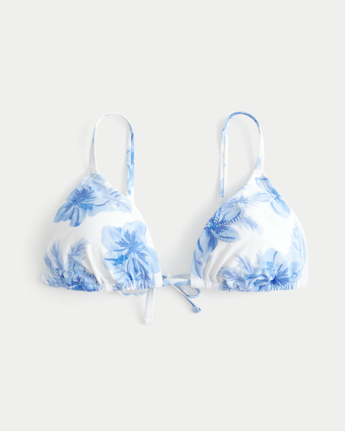 Hollister Beaded Over-the-Shoulder Triangle Bikini Top