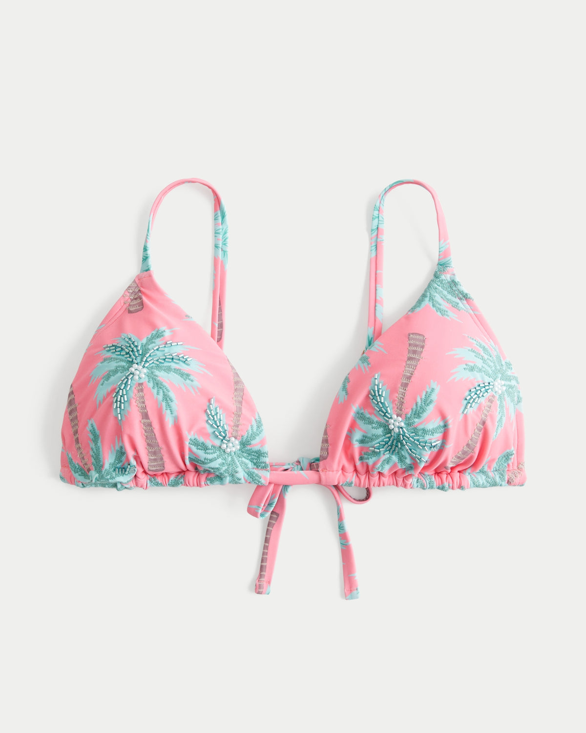 Hollister Beaded Over-the-Shoulder Triangle Bikini Top